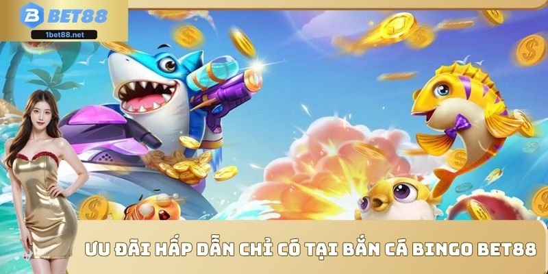 Ưu đãi hấp dẫn chỉ có tại bắn cá bingo Bet88